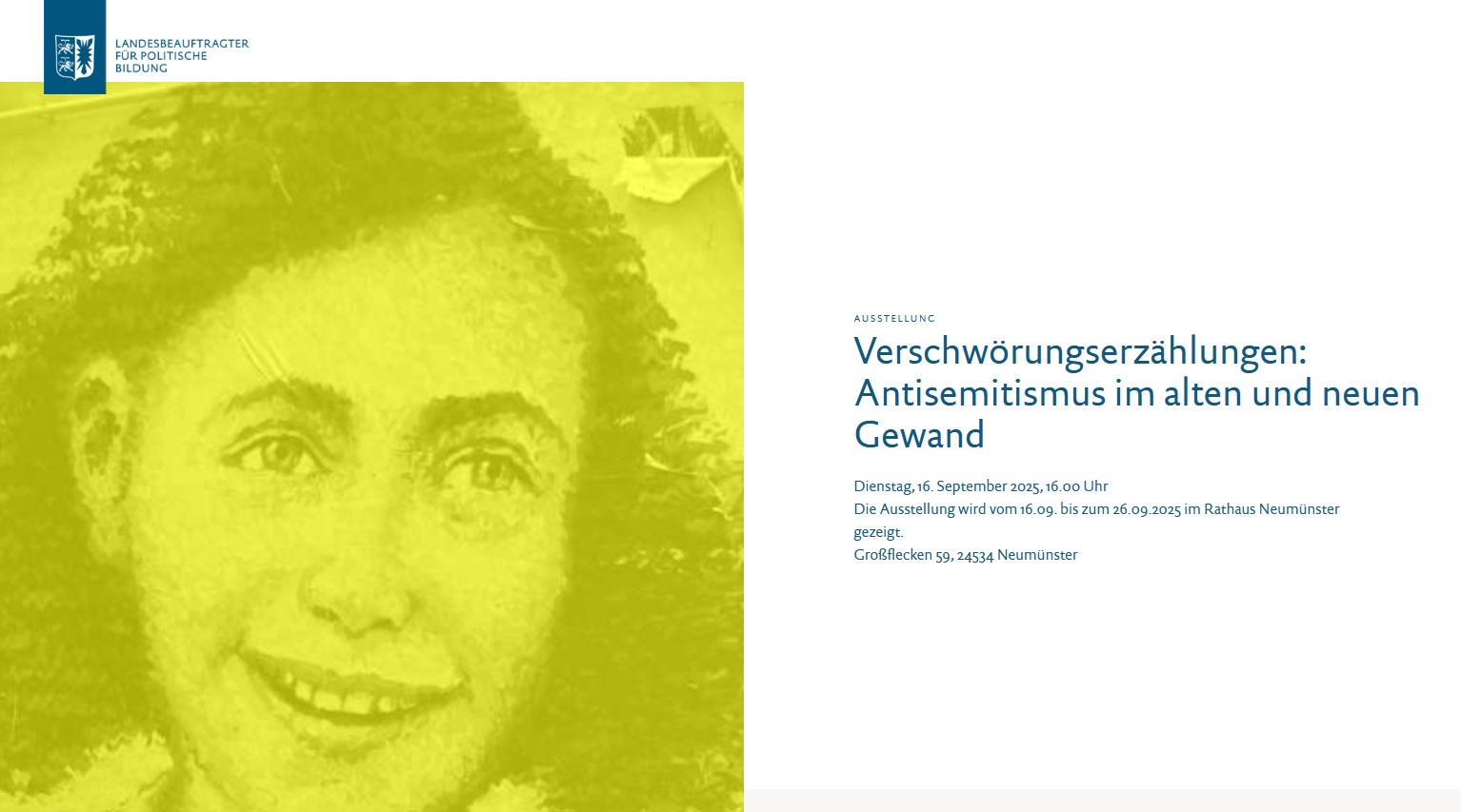Ausstellung:Verschwörungserzählungen- Antisemitismus im alten und neuen Gewand