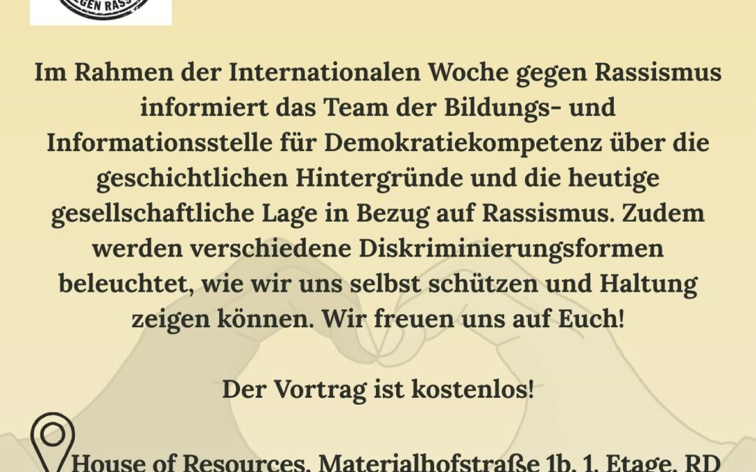 Vortrag: Für Respekt und Vielfalt aktiv gegen Diskriminierung